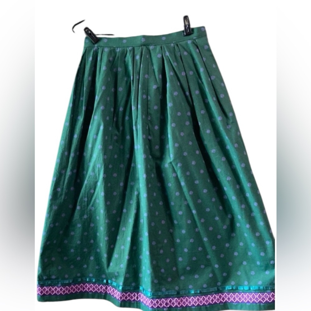 Green and purple dirndl set